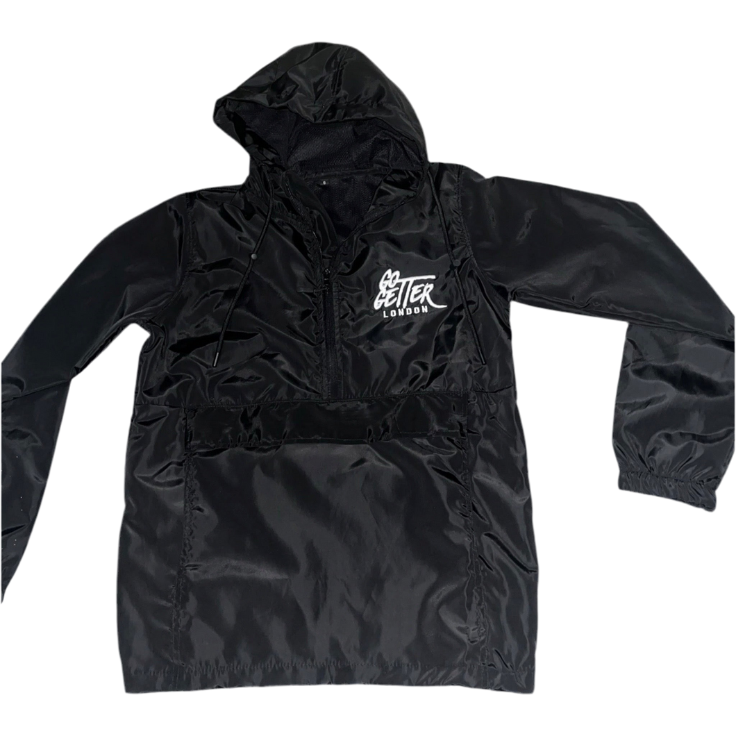 Black Signature Reflective Windbreaker