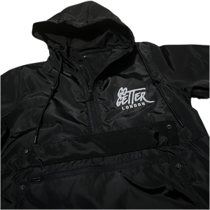 Black Signature Reflective Windbreaker